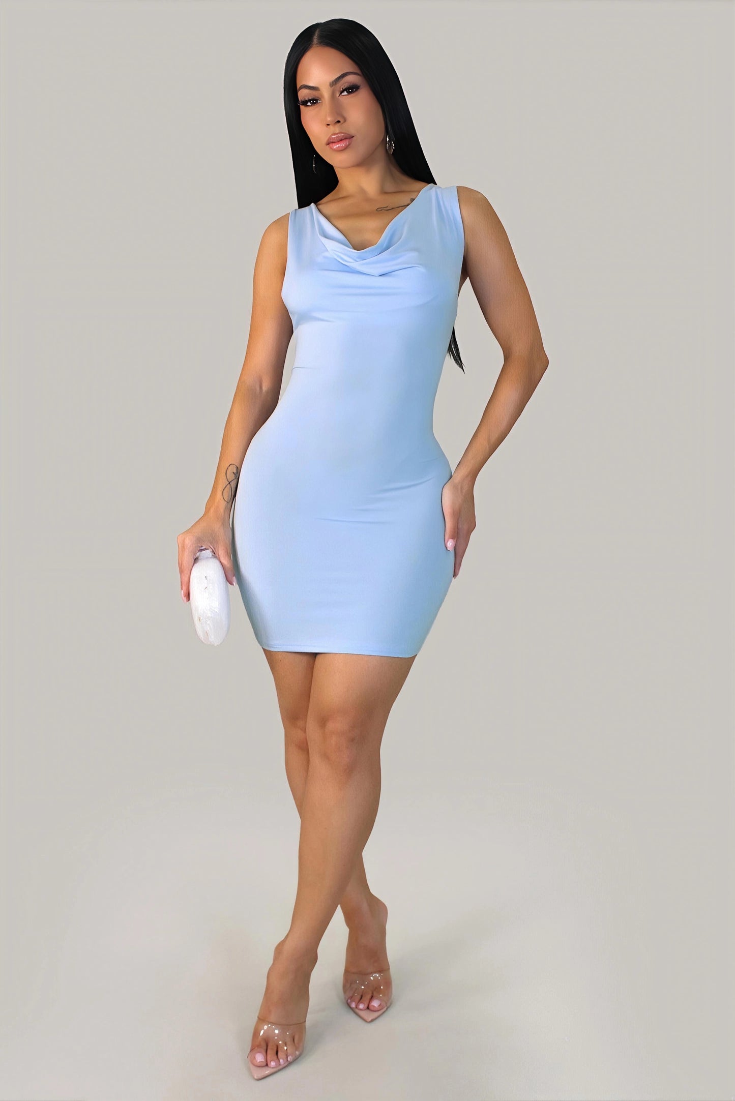 MARIANA| Robe courte moulante dos nu