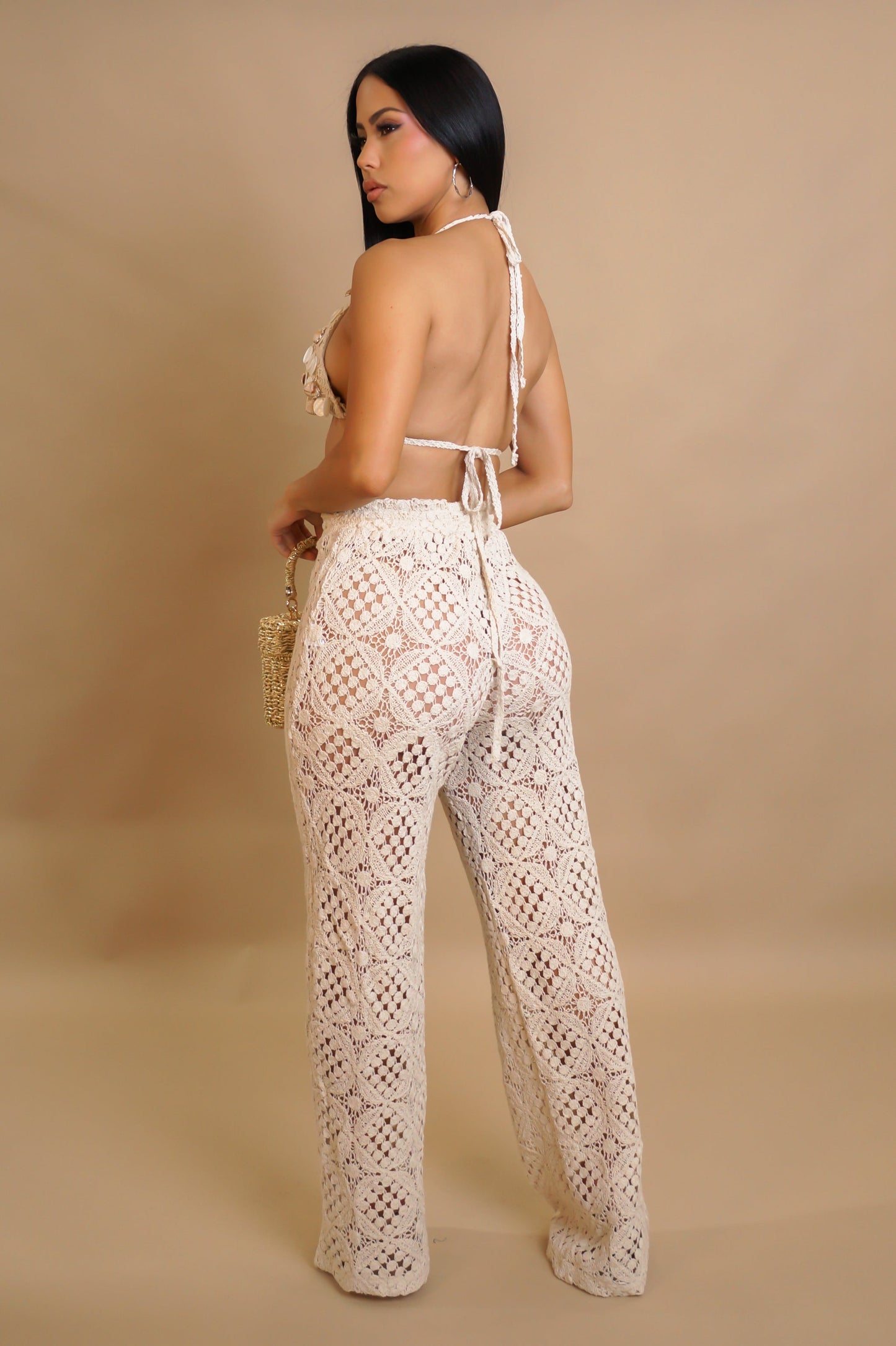 ANDIE 95% COTON | Ensemble plage en crochet.