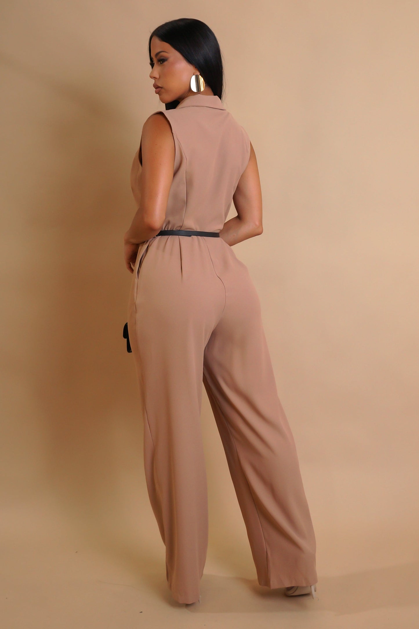 NOURA | Combinaison pantalon double boutonnage