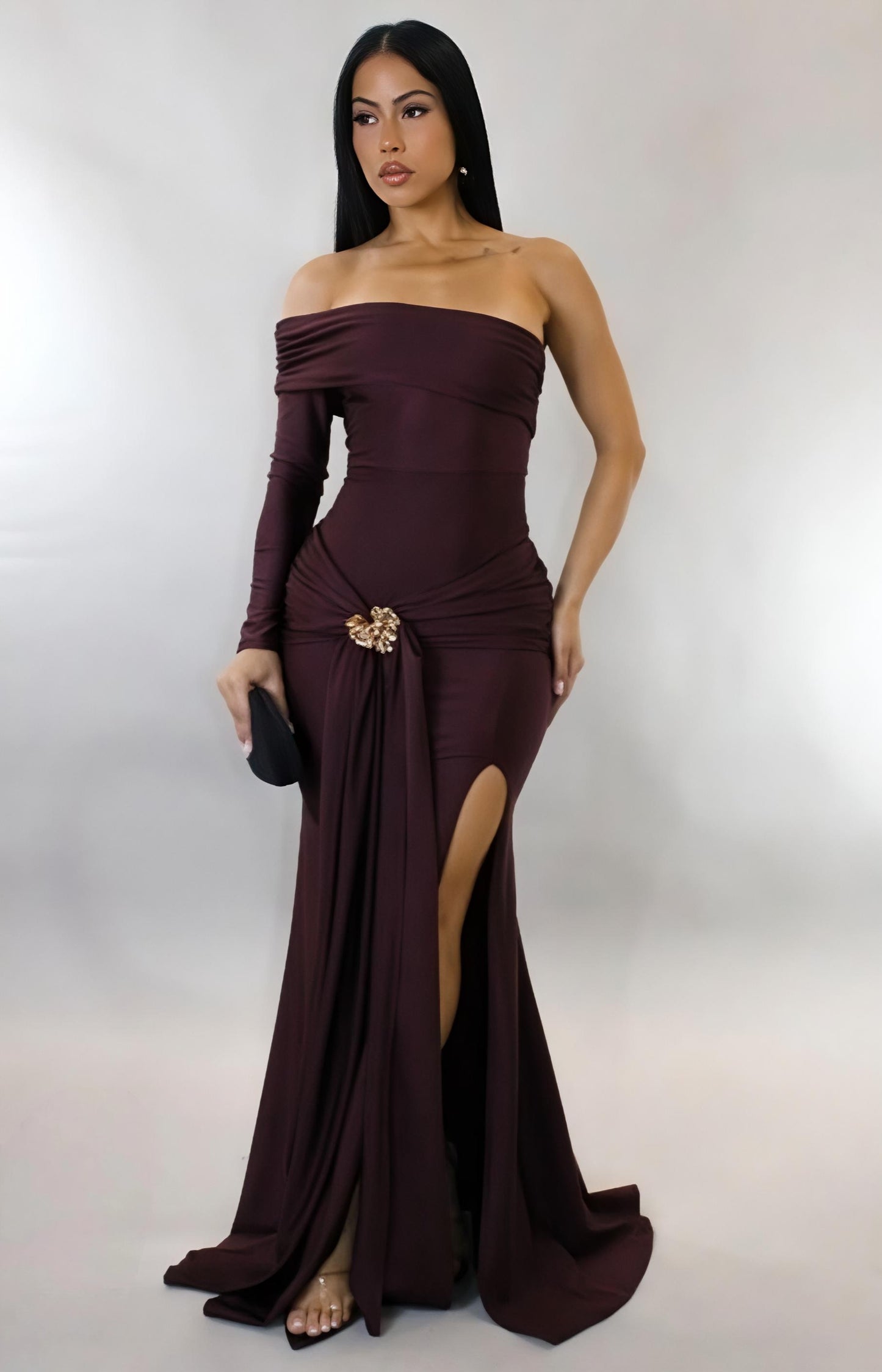 MARJORIE| Robe de soirée asymétrique