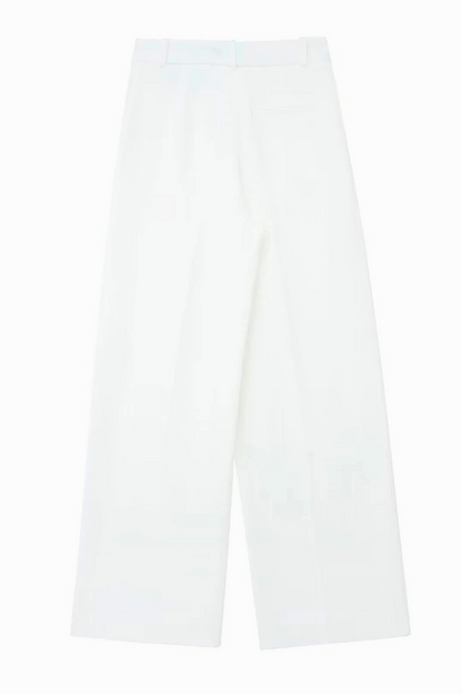 Pantalon large à taille haute