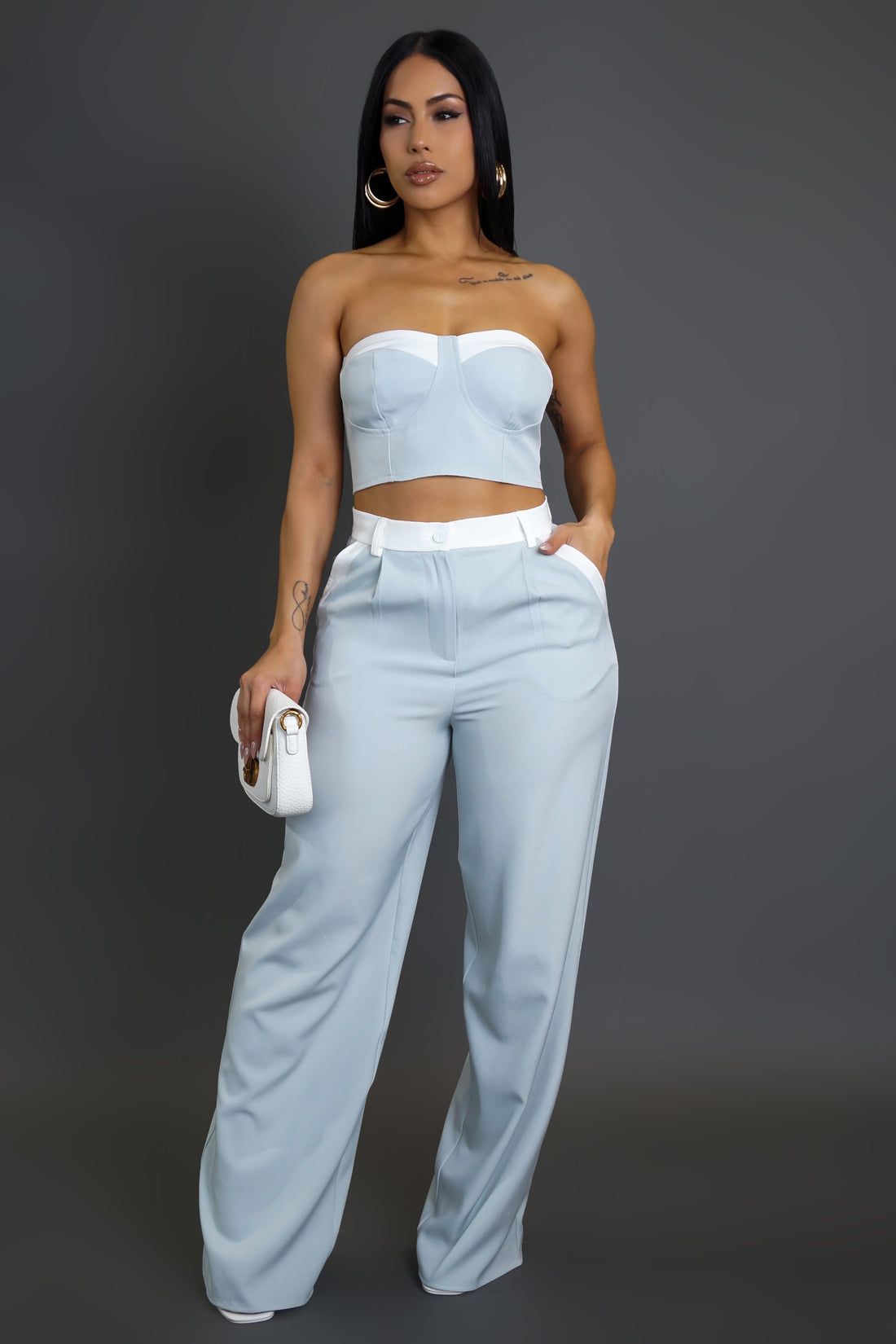 Ensemble pantalon et bustier Kendria.