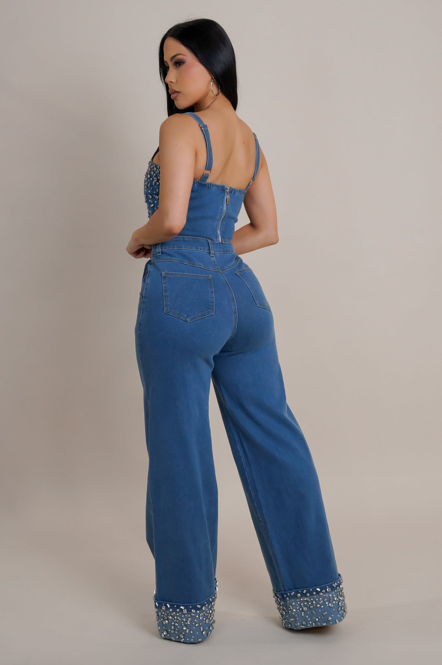 Ensemble pantalon en Denim Klency.