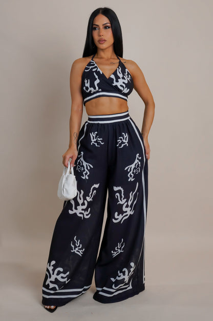 Ensemble pantalon et haut court Aithana