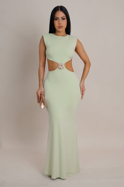 Robe longue ouverte Pamela