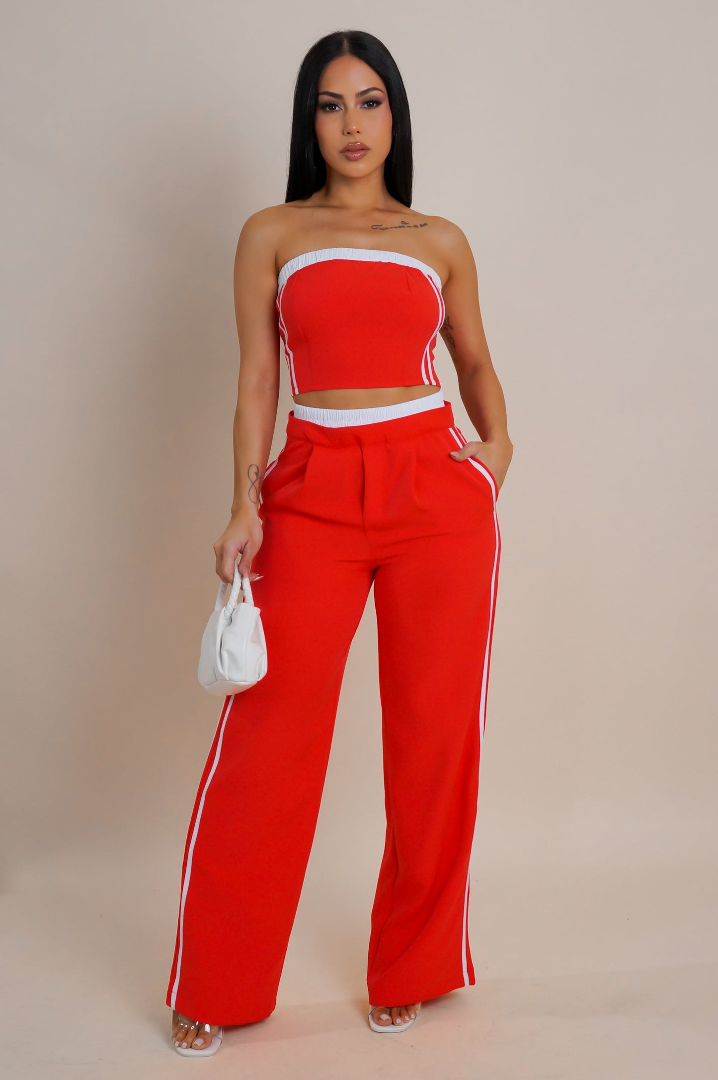 Ensemble pantalon et haut court Nesrine