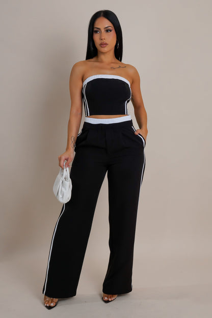 Ensemble pantalon et haut court Nesrine