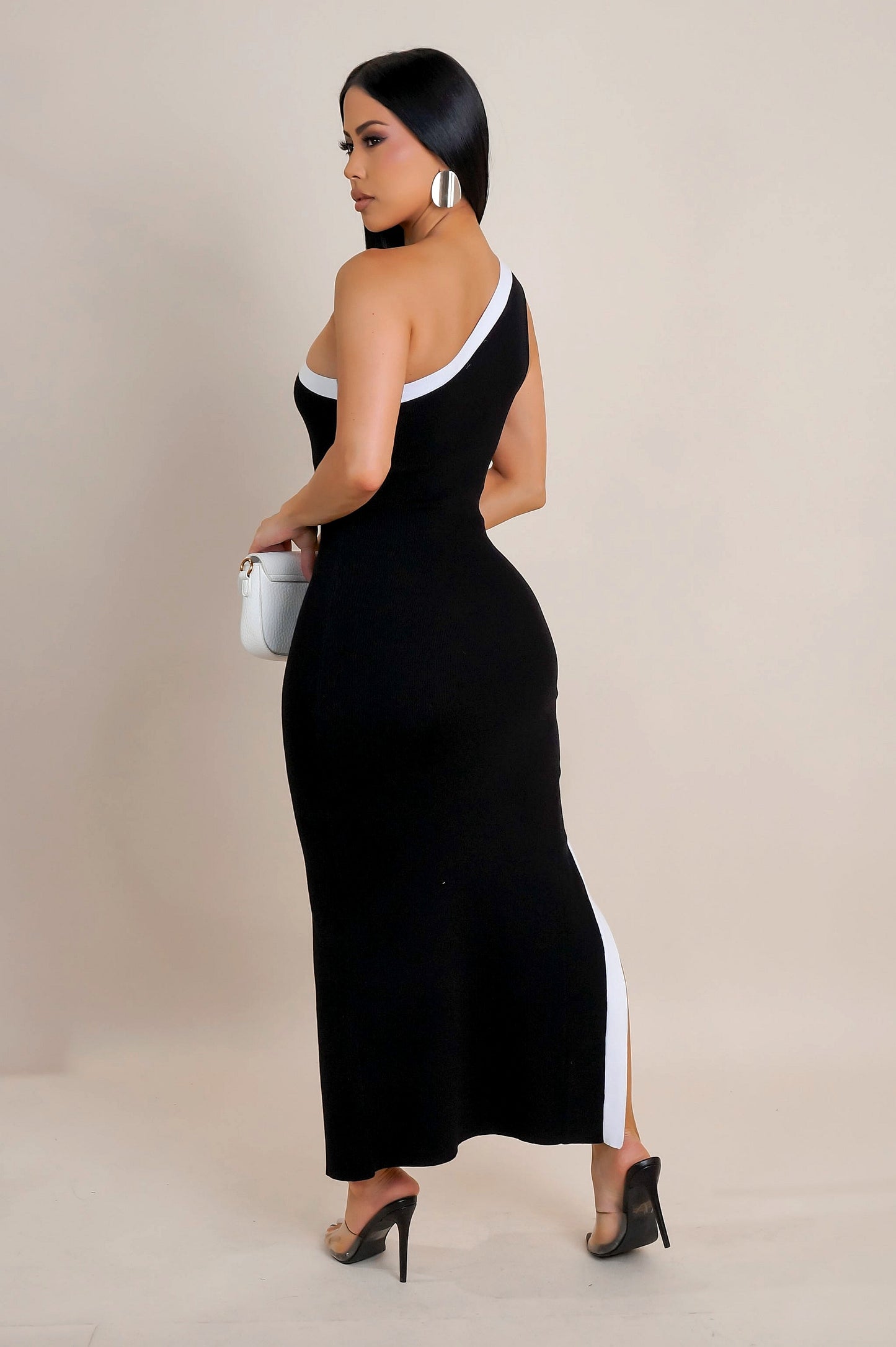 Robe asymétrique midi Marissa