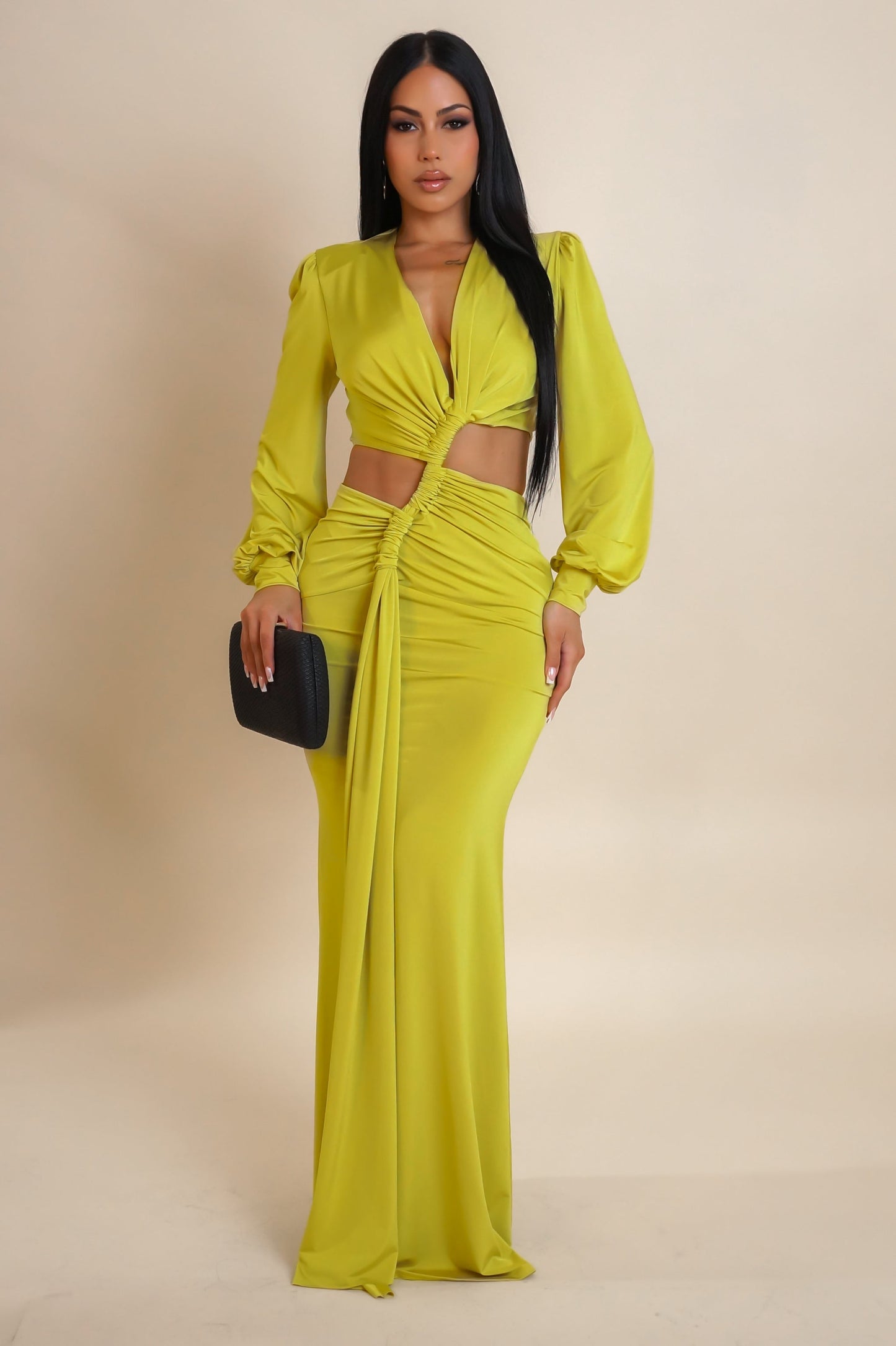 Robe longue ouverte Jyliane