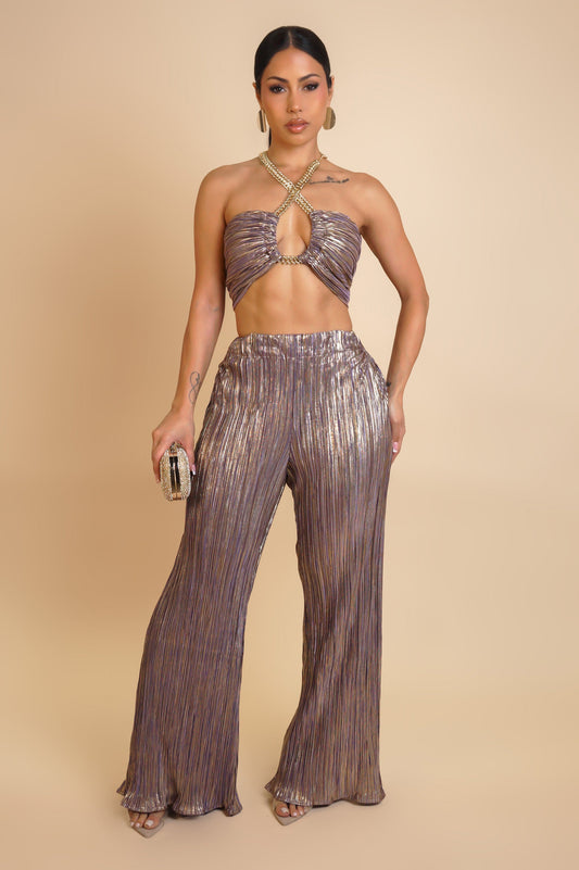 MAÏRYS | Ensemble pantalon scintillant