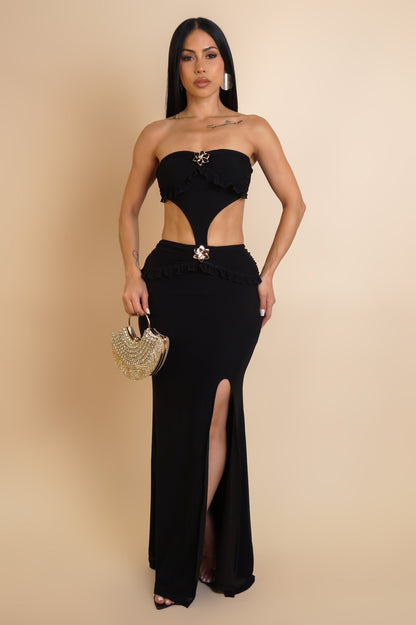 ORIANNA | Robe longue bustier