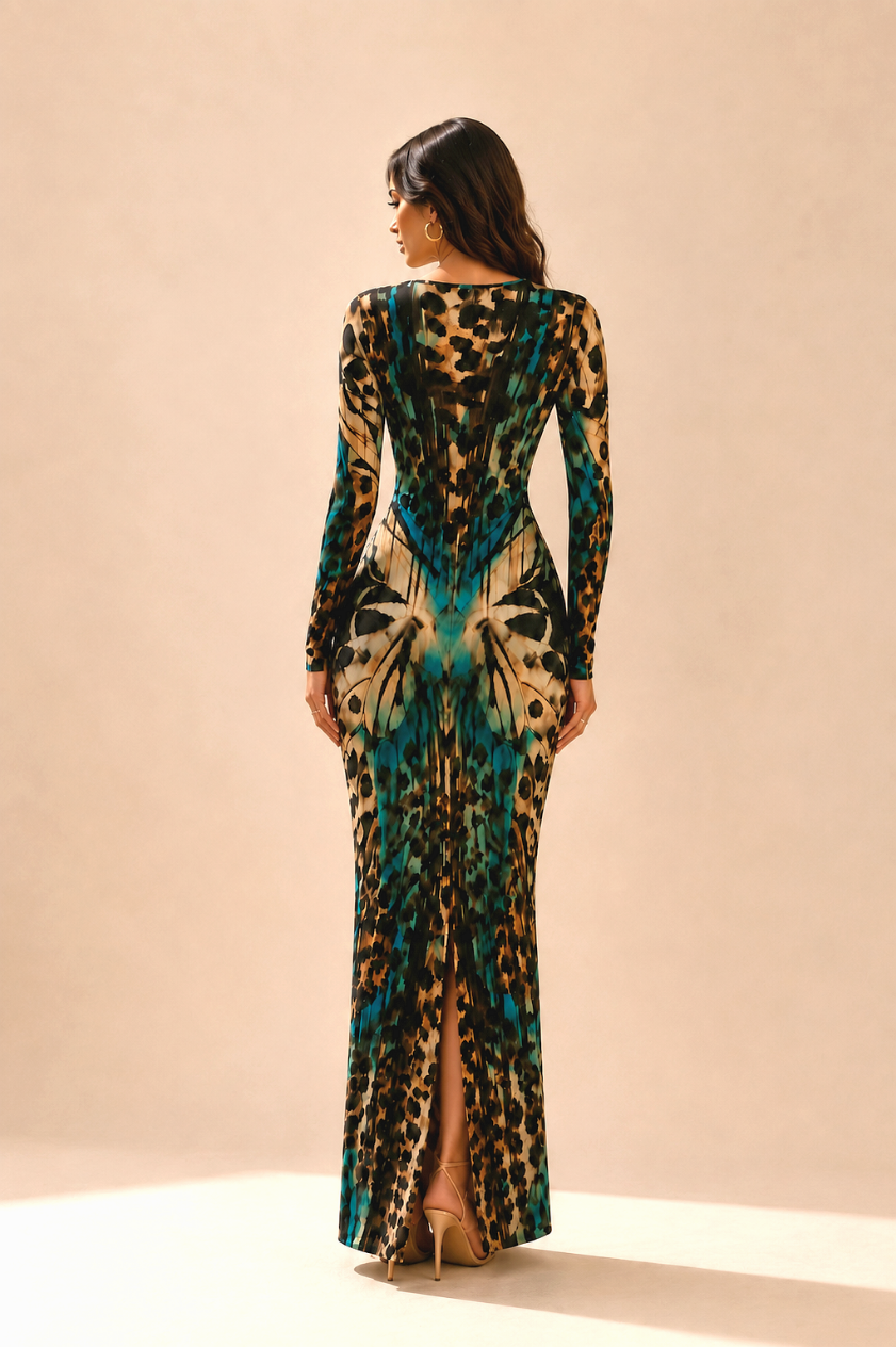 ÉMÉRA | Robe longue à détail bijou