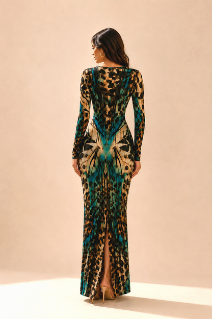 ÉMÉRA | Robe longue à détail bijou