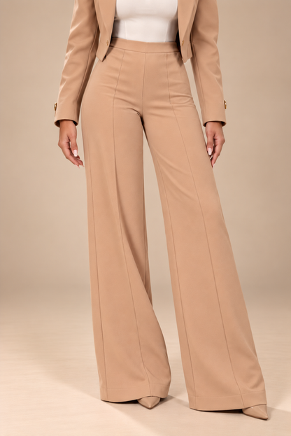 GABRYELLE | Pantalon large taille haute