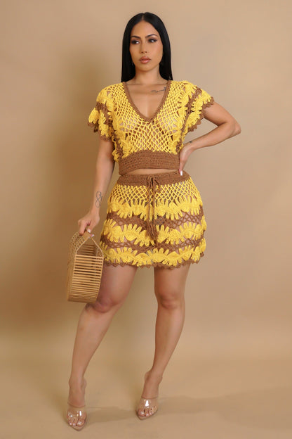 MYRNA |  Ensemble plage crochet.