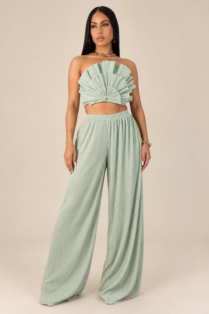 MAÏNA | Ensemble pantalon et bustier