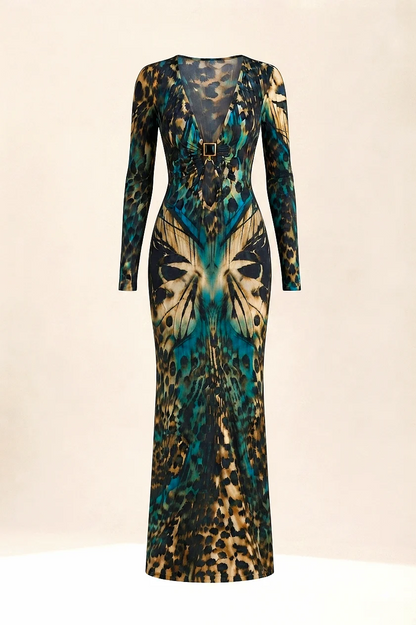 ÉMÉRA | Robe longue à détail bijou
