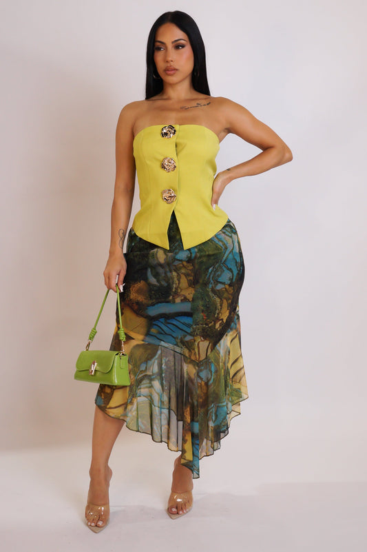 ASMYNE | Jupe longue asymétrique