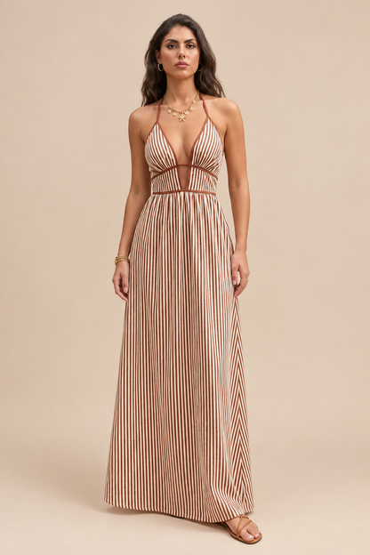 MADY | Robe longue à rayures