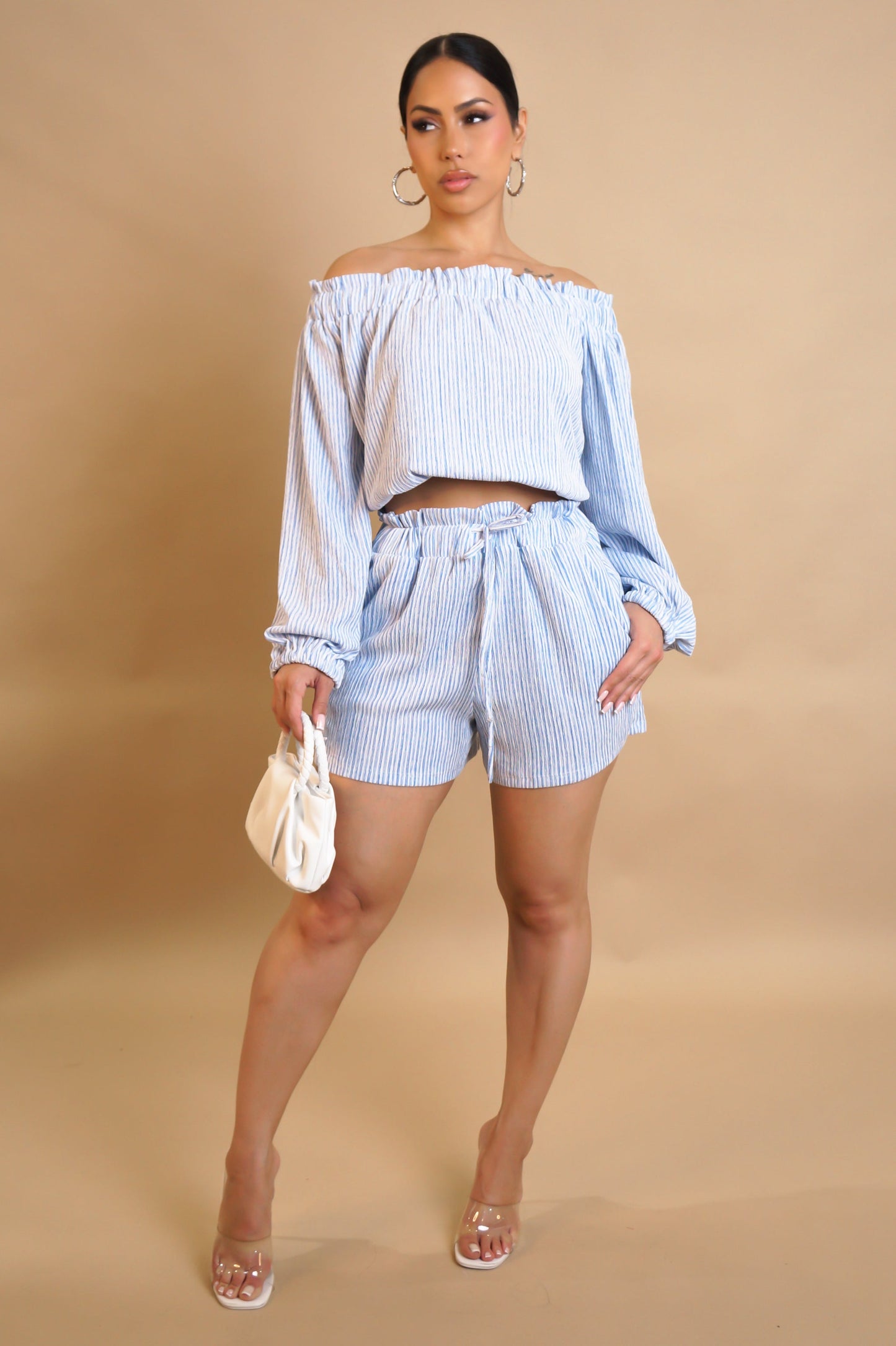 GOLDIE |Ensemble short col bateau