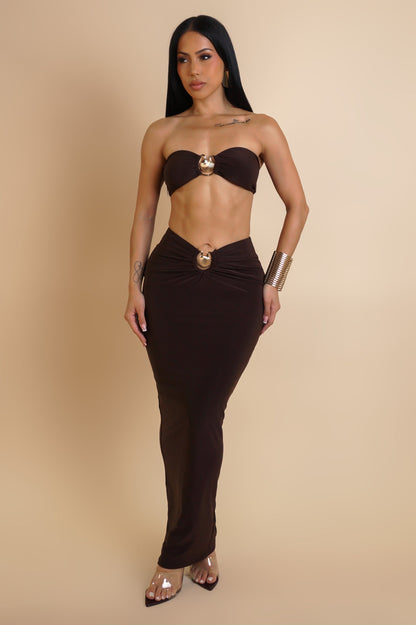 MARTIKA | Ensemble jupe longue