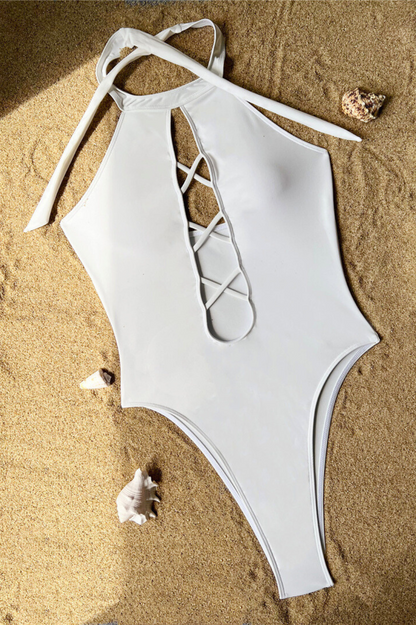 Maillot de bain une Pièce à Lacets