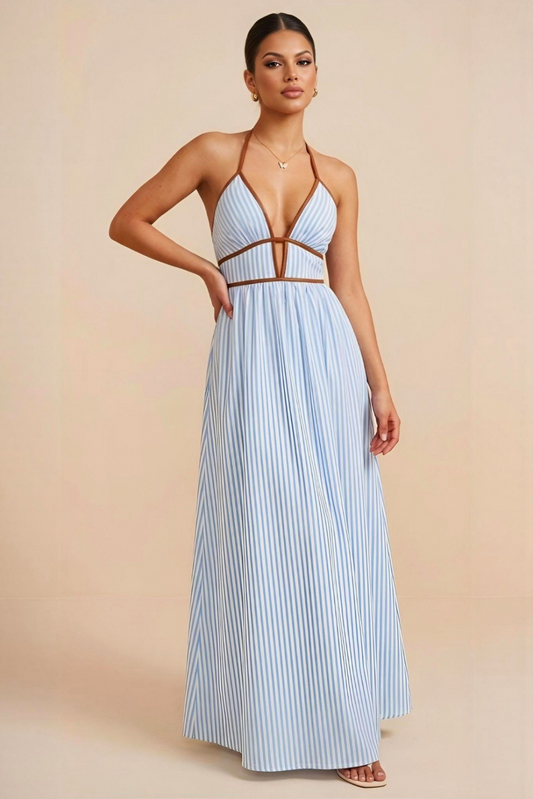 MADY | Robe longue à rayures