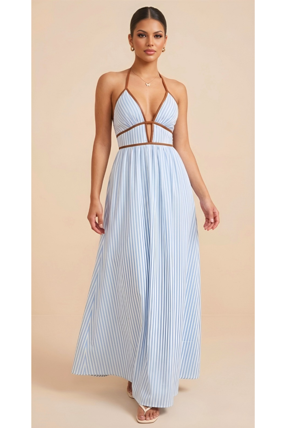 MADY | Robe longue à rayures