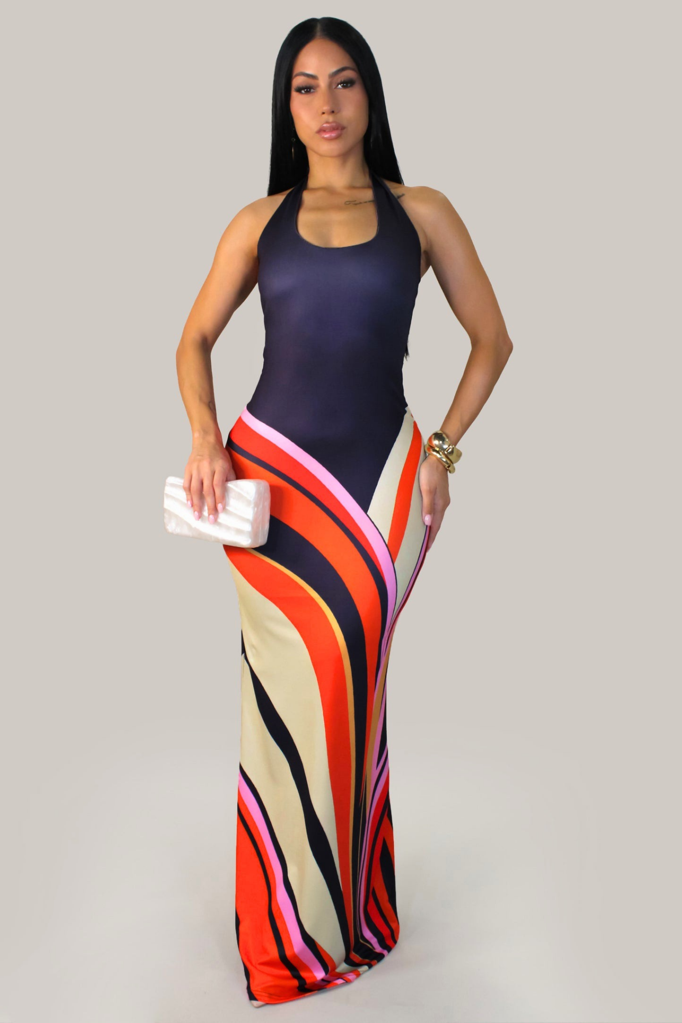 GÉLY | Robe longue dos nu