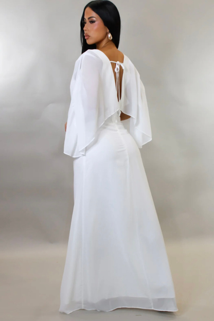 BÉLINDA | Robe de soirée à manches volants