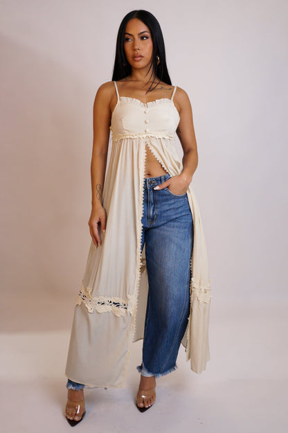 OPALE | Tunique longue fendue