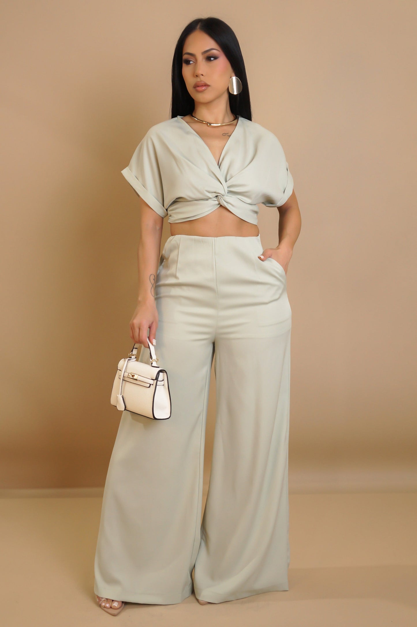 Ensemble pantalon et haut court Brooklyne