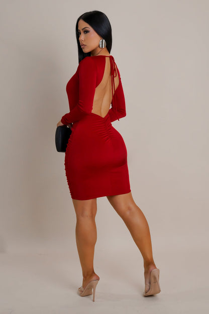 MICHELINE | Robe courte dos nu