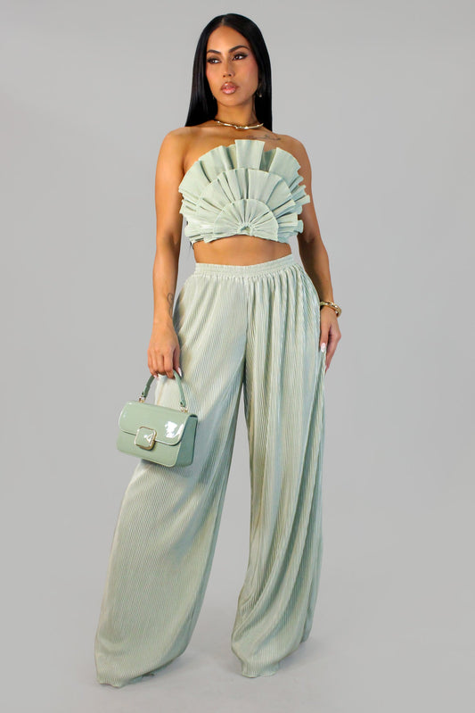 MAÏNA | Ensemble pantalon et bustier