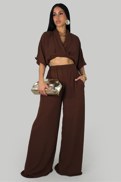 CARMELA | Ensemble pantalon fluide
