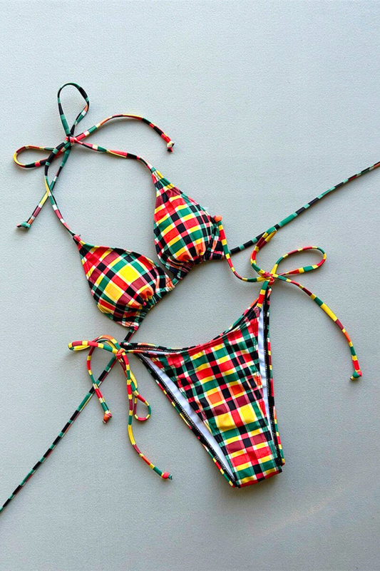 Bikini imprimé madras