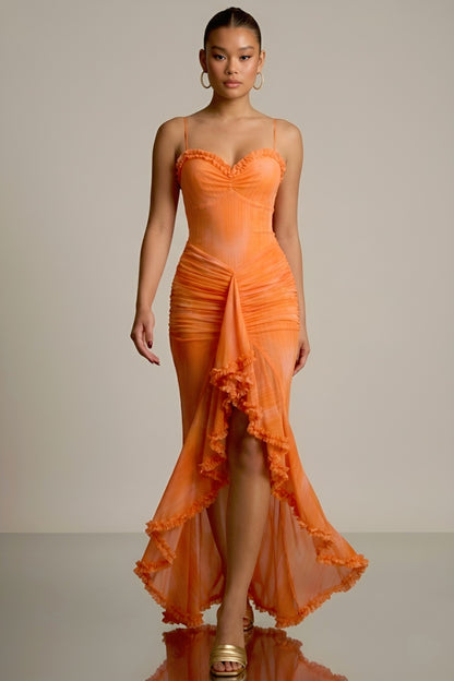 LEVONA | Robe longue drapée