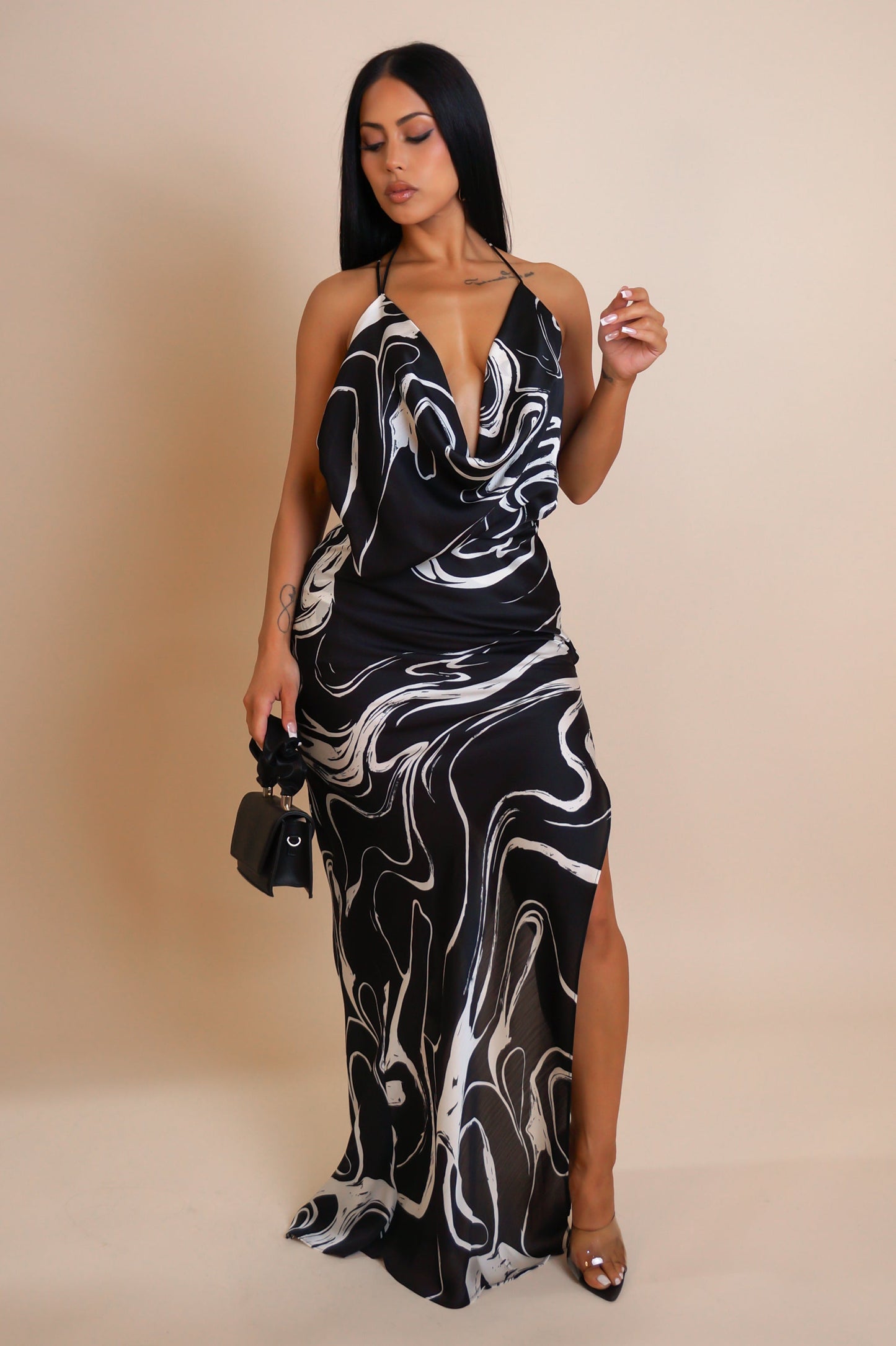 Robe longue décolleté Kelsey