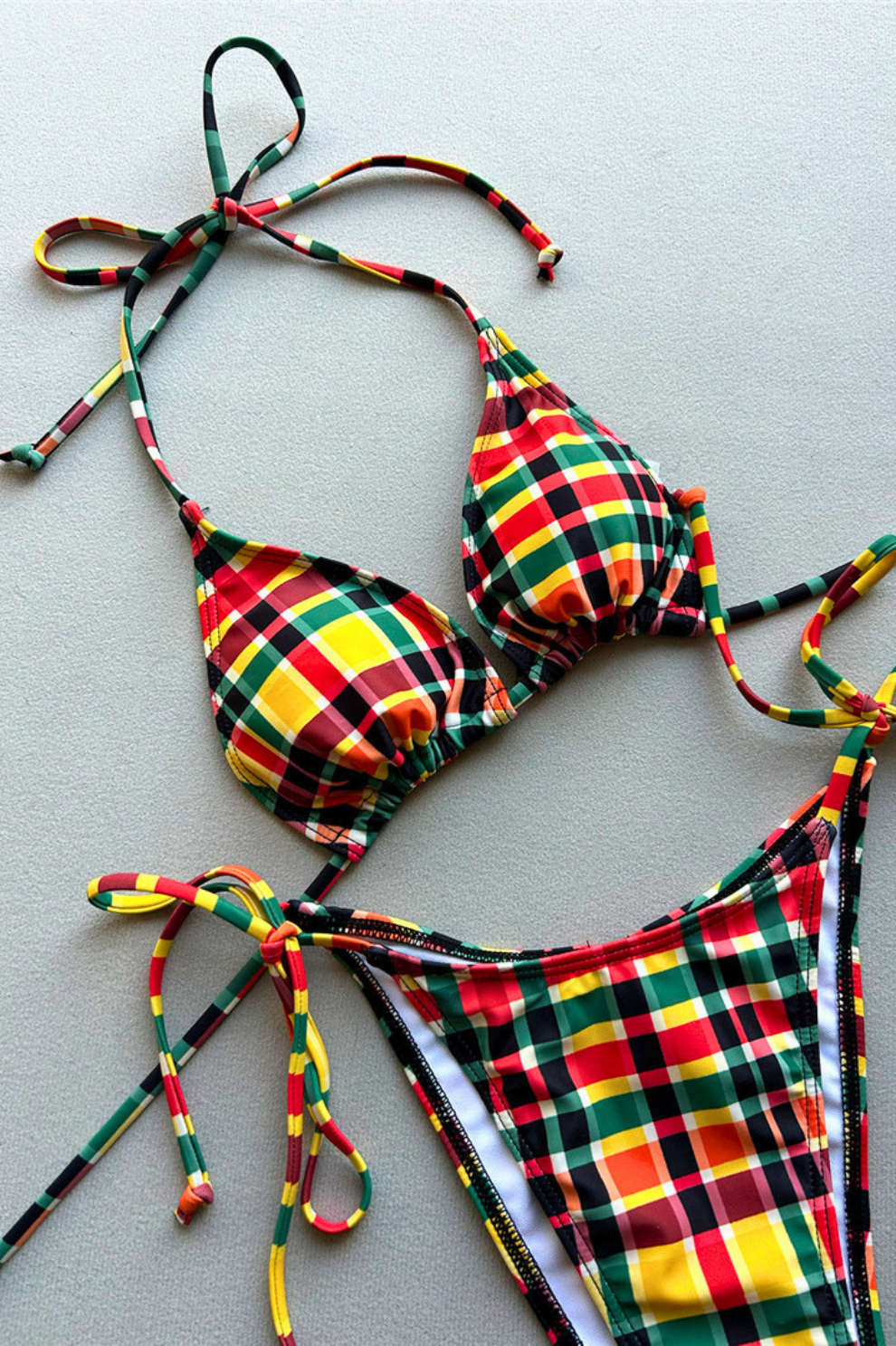 Bikini imprimé madras