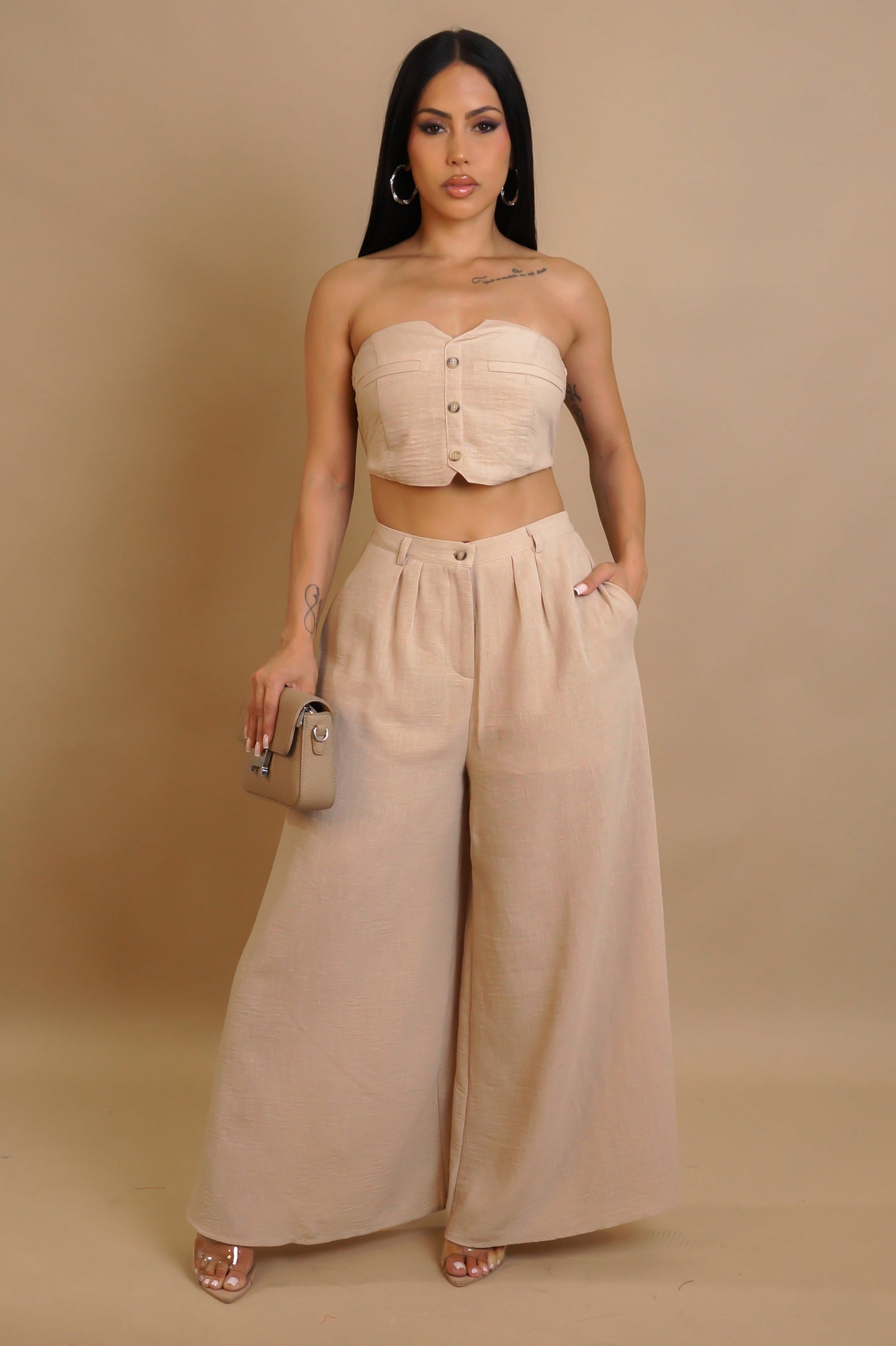 CARA | Ensemble pantalon bustier