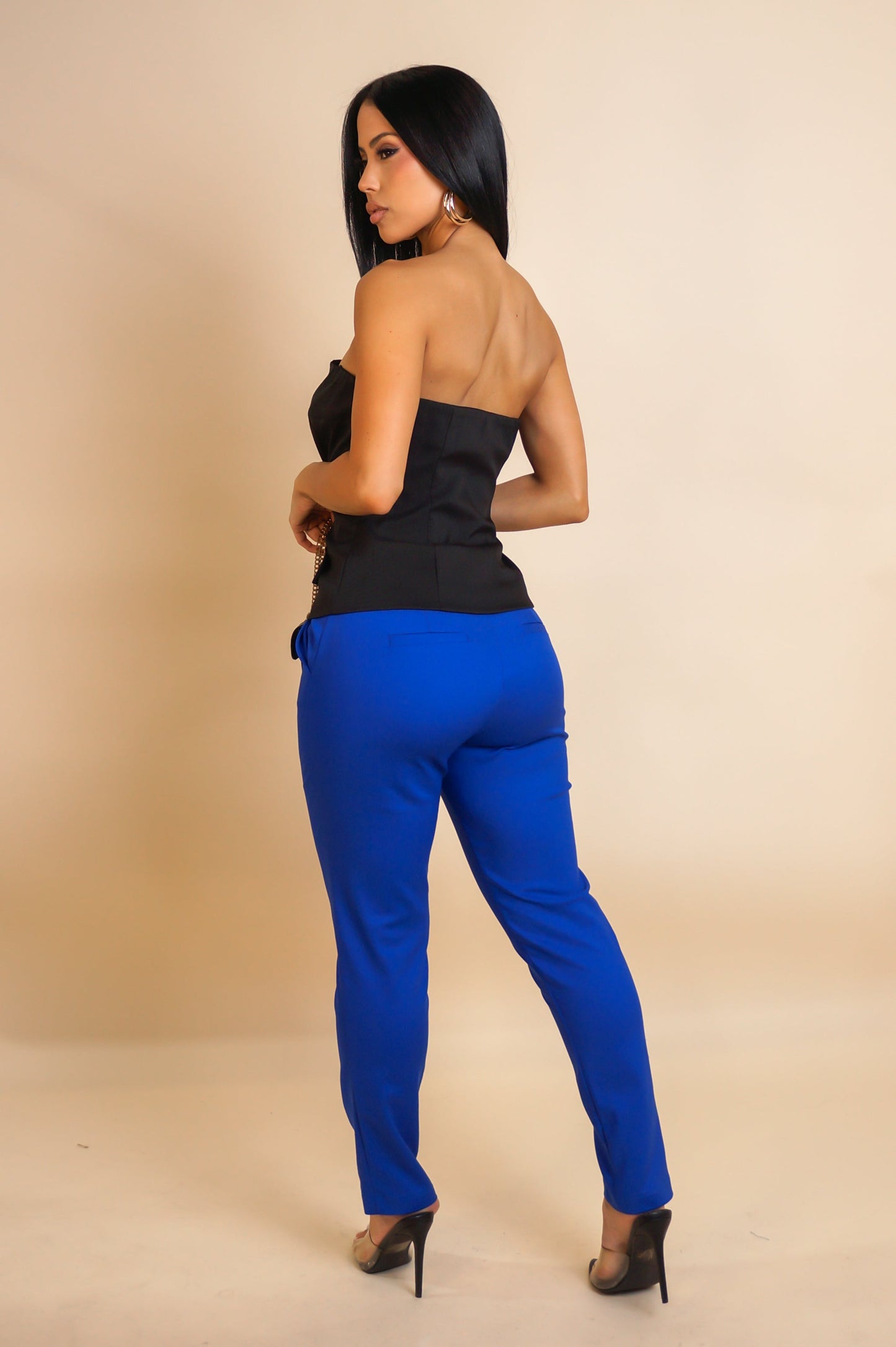 MAYANA | Pantalon droit à taille haute