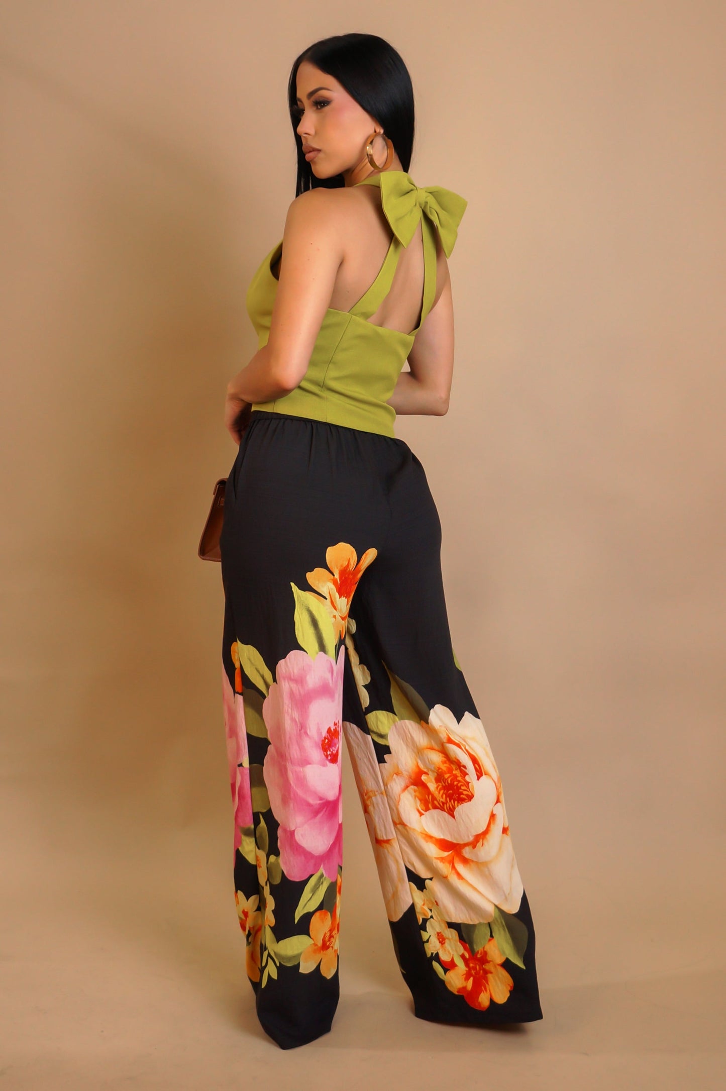 MILÉNA | Pantalon large en imprimé floral.