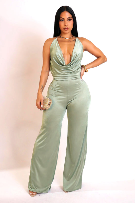 MARLA | Combinaison pantalon à col bénitier