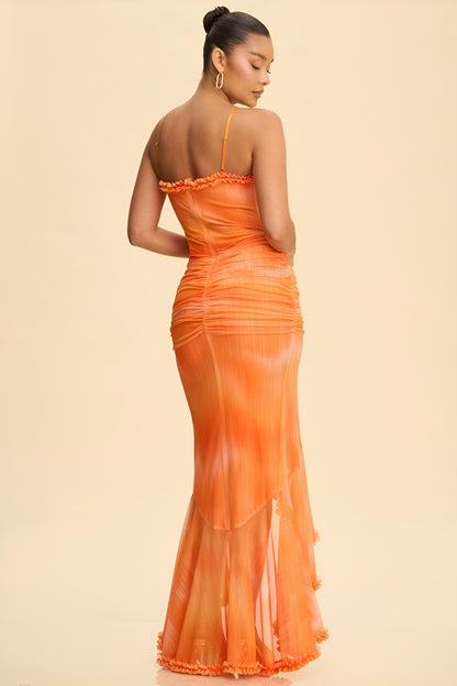 LEVONA | Robe longue drapée