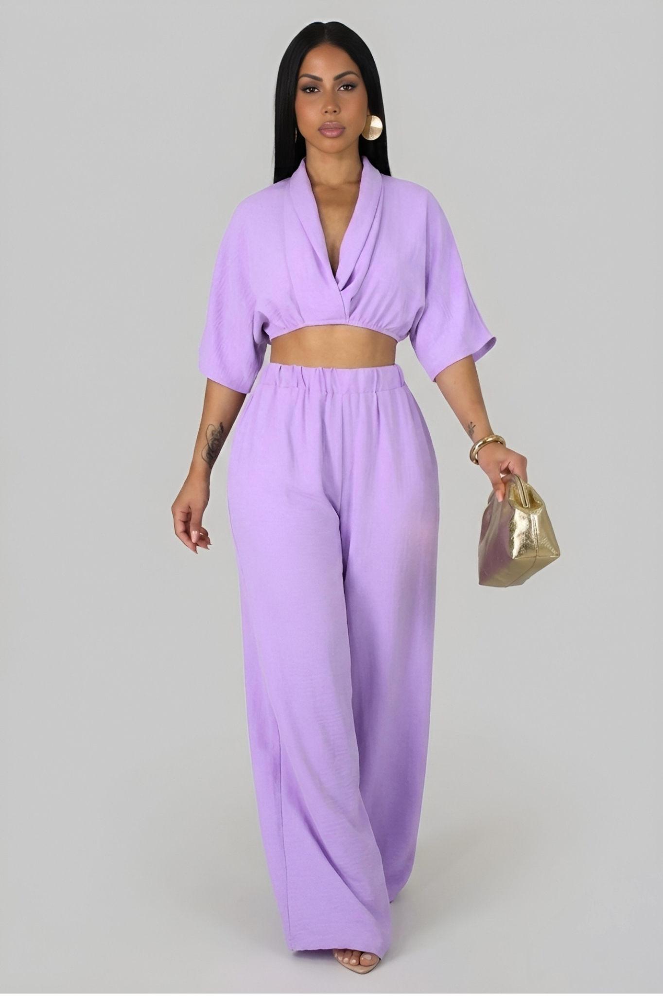 CARMELA | Ensemble pantalon fluide