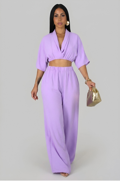 CARMELA | Ensemble pantalon fluide