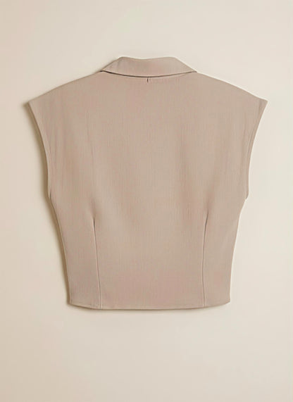 KLARISSA 100% COTON | Chemisier court croisé