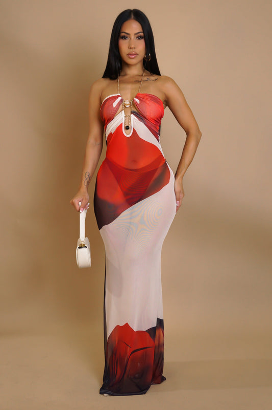 JANAELLE | Robe longue transparente