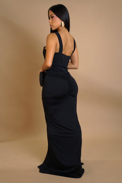 ISALYS | Robe longue drapée