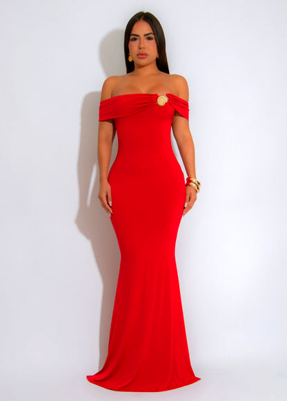 ELYSHA | Robe fourreau avec épaule dénudée